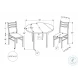 1003 Dark Taupe And Black 3 Piece Dining Set