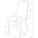 White And Chrome 37" H Dining Chair Set of 2