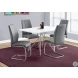 Gray And Chrome 39" H Dining Chair Set of 2