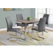 Gray And Chrome 39" H Dining Chair Set of 2