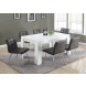 Gray Chrome Metal 32" Dining Chair Set of 2