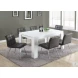 Gray Chrome Metal 32" Dining Chair Set of 2