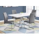 Gray And Chrome 39" H Dining Chair Set of 2