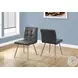 Gray Chrome Metal 32" Dining Chair Set of 2