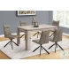 1216 Taupe Fabric Dining Chair Set Of 2