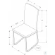 White Faux Leather and Chrome Dining Chair Set of 2