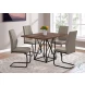 1114 Taupe Fabric Dining Chair Set Of 2