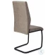 1114 Taupe Fabric Dining Chair Set Of 2