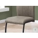 1114 Taupe Fabric Dining Chair Set Of 2