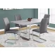 Gray And Chrome 39" H Dining Chair Set of 2