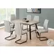 1137 Dark Taupe Rectangular Dining Table