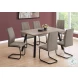 1114 Taupe Fabric Dining Chair Set Of 2