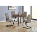 1114 Taupe Fabric Dining Chair Set Of 2