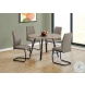 1114 Taupe Fabric Dining Chair Set Of 2