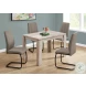 1114 Taupe Fabric Dining Chair Set Of 2