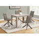 1216 Taupe Fabric Dining Chair Set Of 2