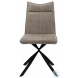 1216 Taupe Fabric Dining Chair Set Of 2