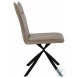1216 Taupe Fabric Dining Chair Set Of 2