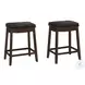 1261 Black 24" Bar Stool Set Of 2