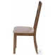 1313 Beige Ladder Back Upholstered Side Chair Set of 2