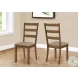1313 Beige Ladder Back Upholstered Side Chair Set of 2