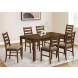1355 Brown Fabric Dining Chair Set Of 2