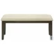 1377 Cream Upholstered Bench