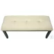 1377 Cream Upholstered Bench