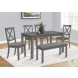 1433 Dark Gray Bench
