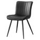 1130 Black Upholstered Dining Chair Set of 2