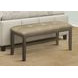 1379 Brown Upholstered 45" Dining Bench