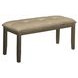 1379 Brown Upholstered 45" Dining Bench
