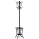 Black Metal 71" Coat Rack