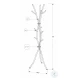 2061 Silver 74" Coat Rack