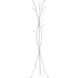 White Metal 74" Coat Rack