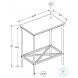 2079 White 24" Accent Table