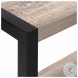 2083 Dark Taupe And Black 22" Accent Table