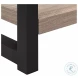 2083 Dark Taupe And Black 22" Accent Table