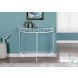 2112 White And Clear 36" Console Table