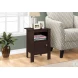 Cappuccino Storage Accent Table