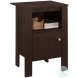 Cappuccino Storage Accent Table