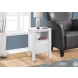 White Storage Accent Table