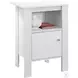 White Storage Accent Table