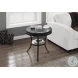 Hammered Black 20" Diameter Accent Table