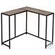 2155 Dark Taupe And Black 36" Console Table