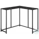 2158 Black Marble 36" Console Table