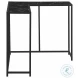 2158 Black Marble 36" Console Table