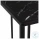 2158 Black Marble 36" Console Table