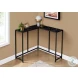 2158 Black Marble 36" Console Table