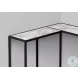 2159 White Marble And Black 36" Console Table